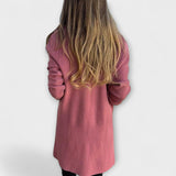 Libi - Altrosa taillierter Cardigan-Mantel