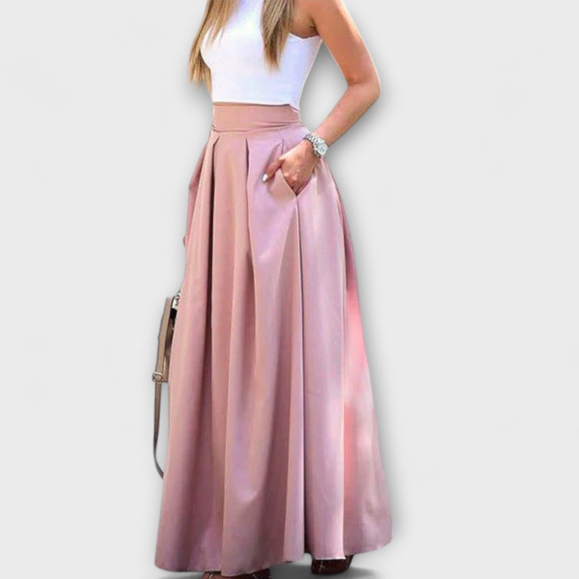 Notburga - Eleganter Roter Maxirock