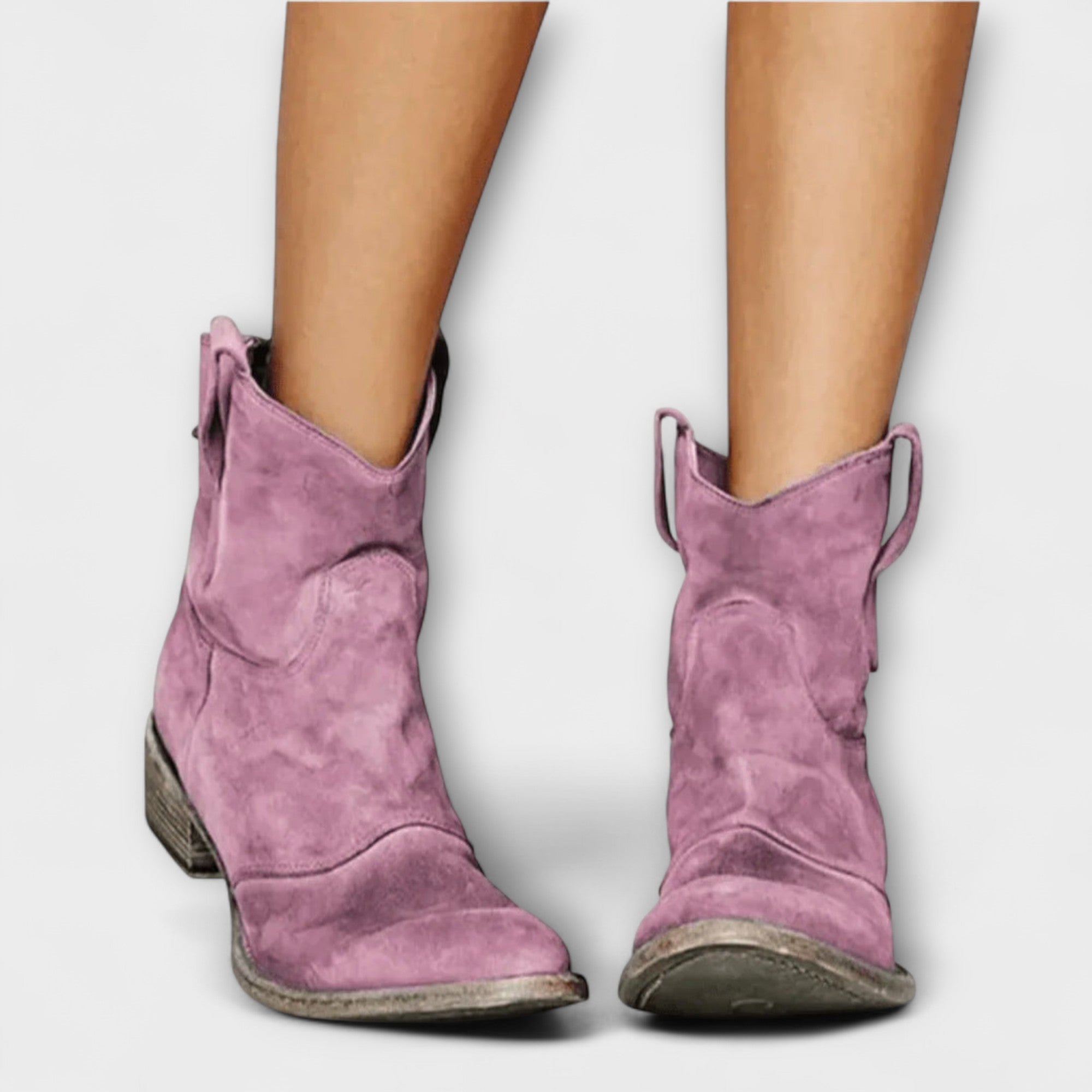 Mathilde - Wildlederstiefel im Western-Stil