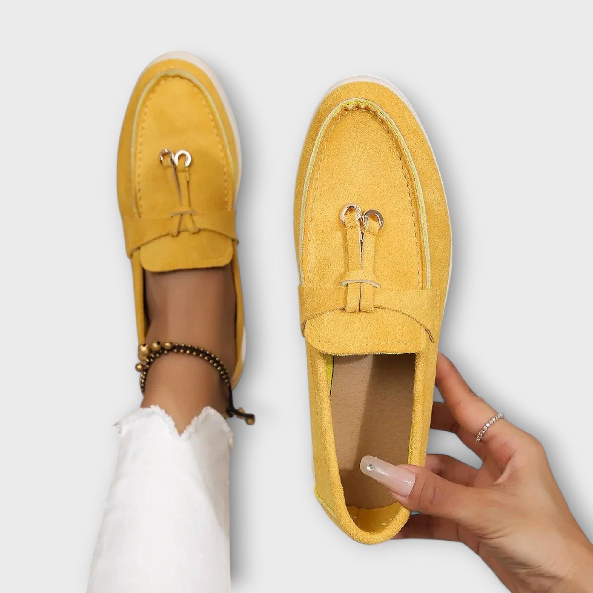 Gerlinde - Elegante Beige Slipper