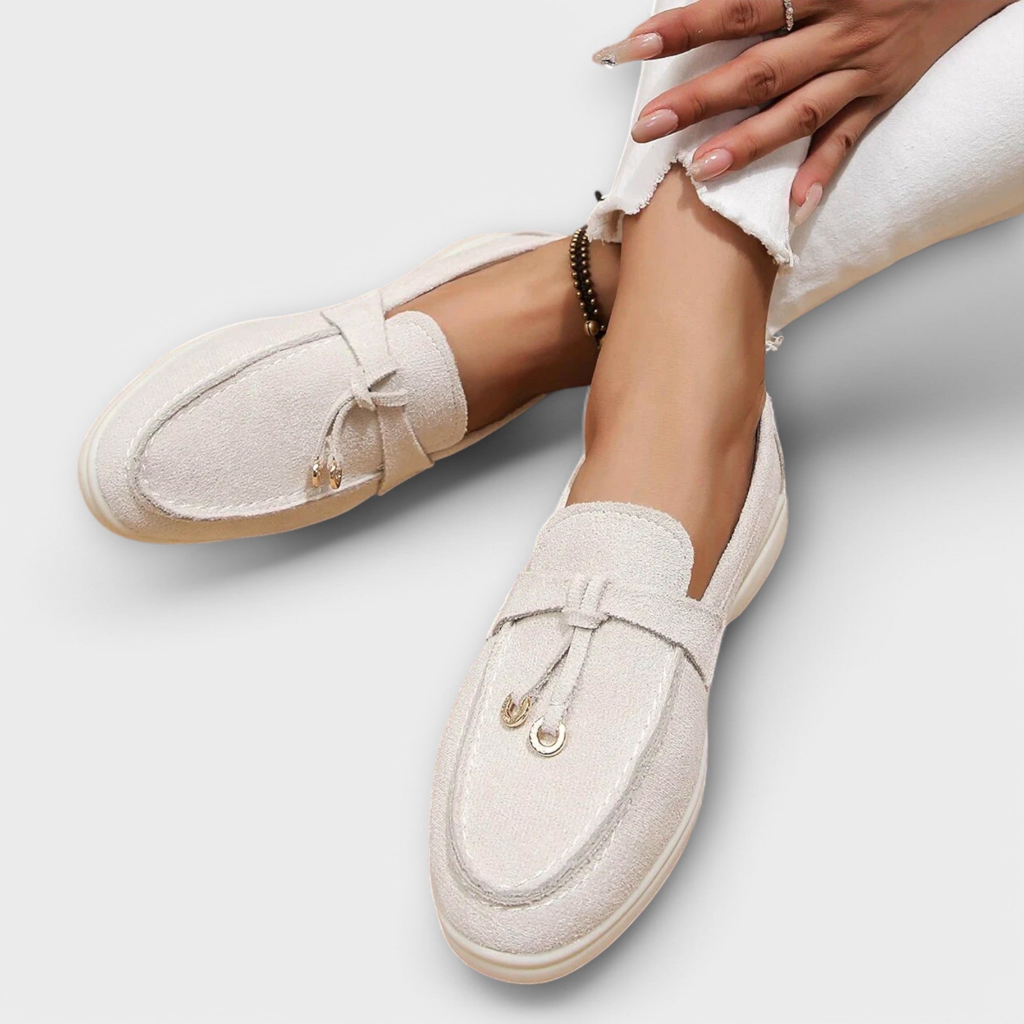 Gerlinde - Elegante Beige Slipper
