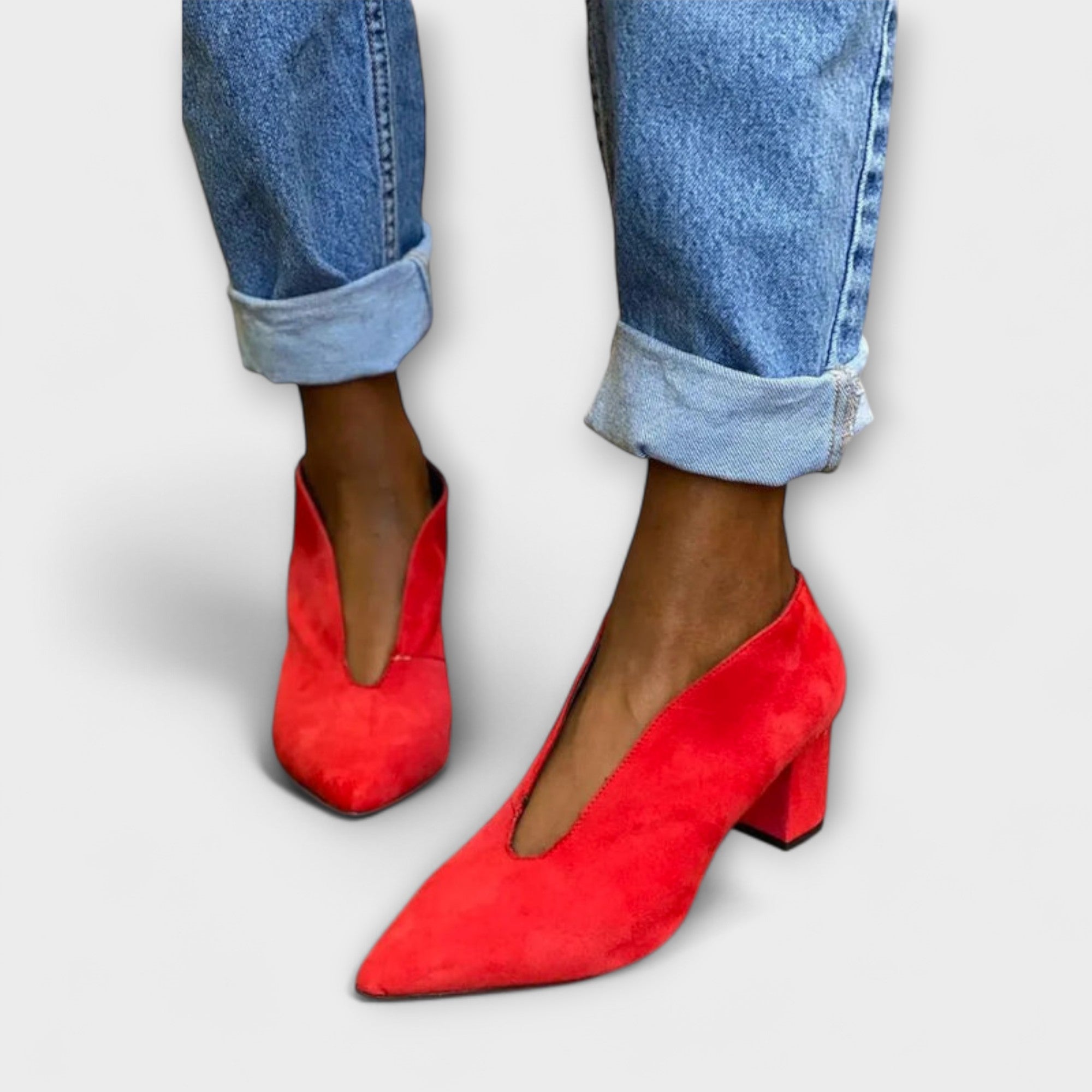 Reinhild - Pinke Spitz-Pumps