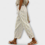 Adelheid - Hose mit Weinlaub-Muster