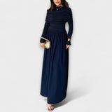 Jessica - Lila entspanntes Plisseekleid