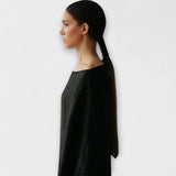 Dana - Blaues Kimono-Kleid aus Leinen