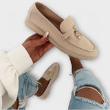 Sieglind - Beige Loafer mit Spange