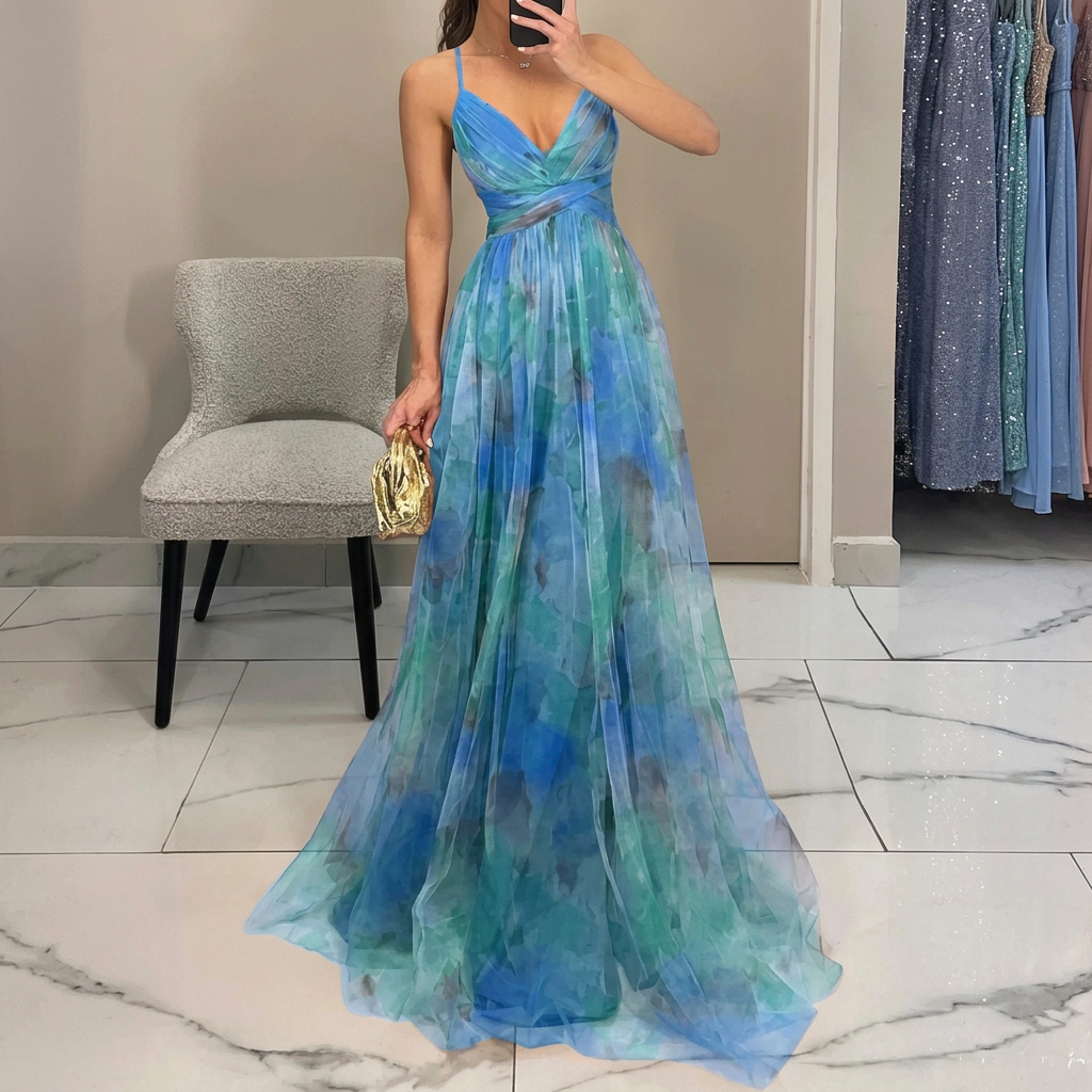 Margarida - Buntes Maxikleid mit Floralprint