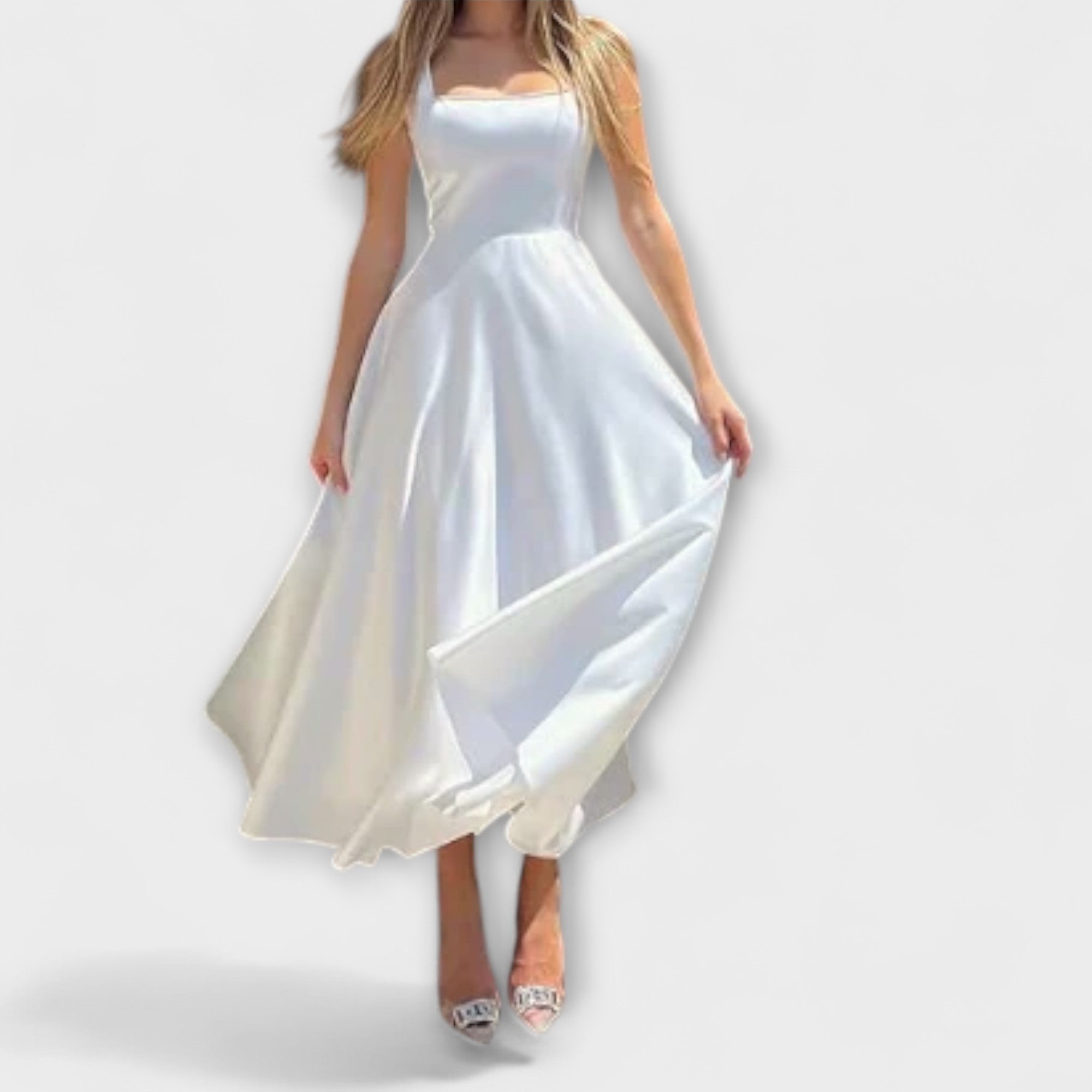 Lumea - Elegantes schwarzes Midikleid