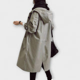 Andréa - Grauer eleganter Trenchcoat