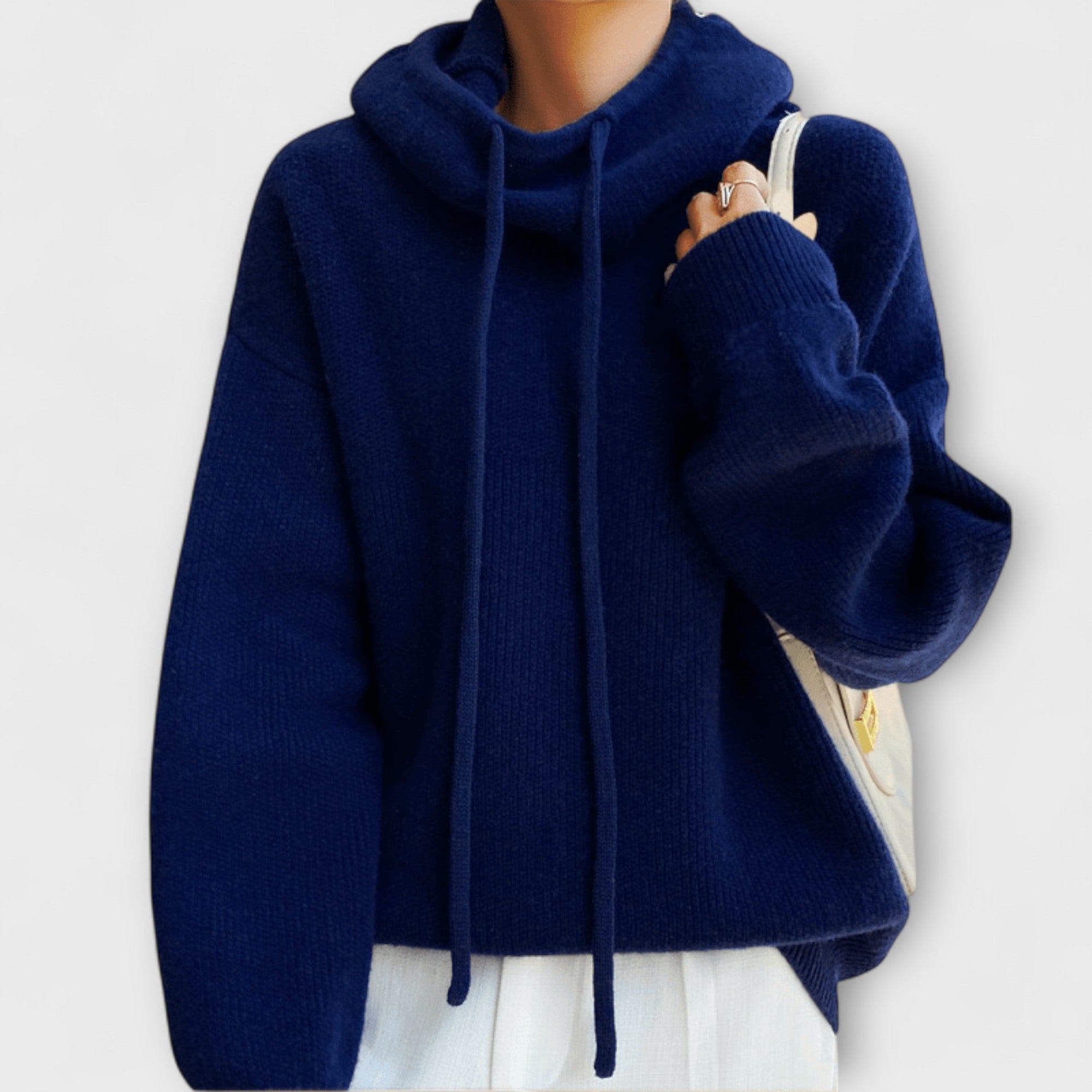 Luna - Olivgrüner Oversize-Hoodie