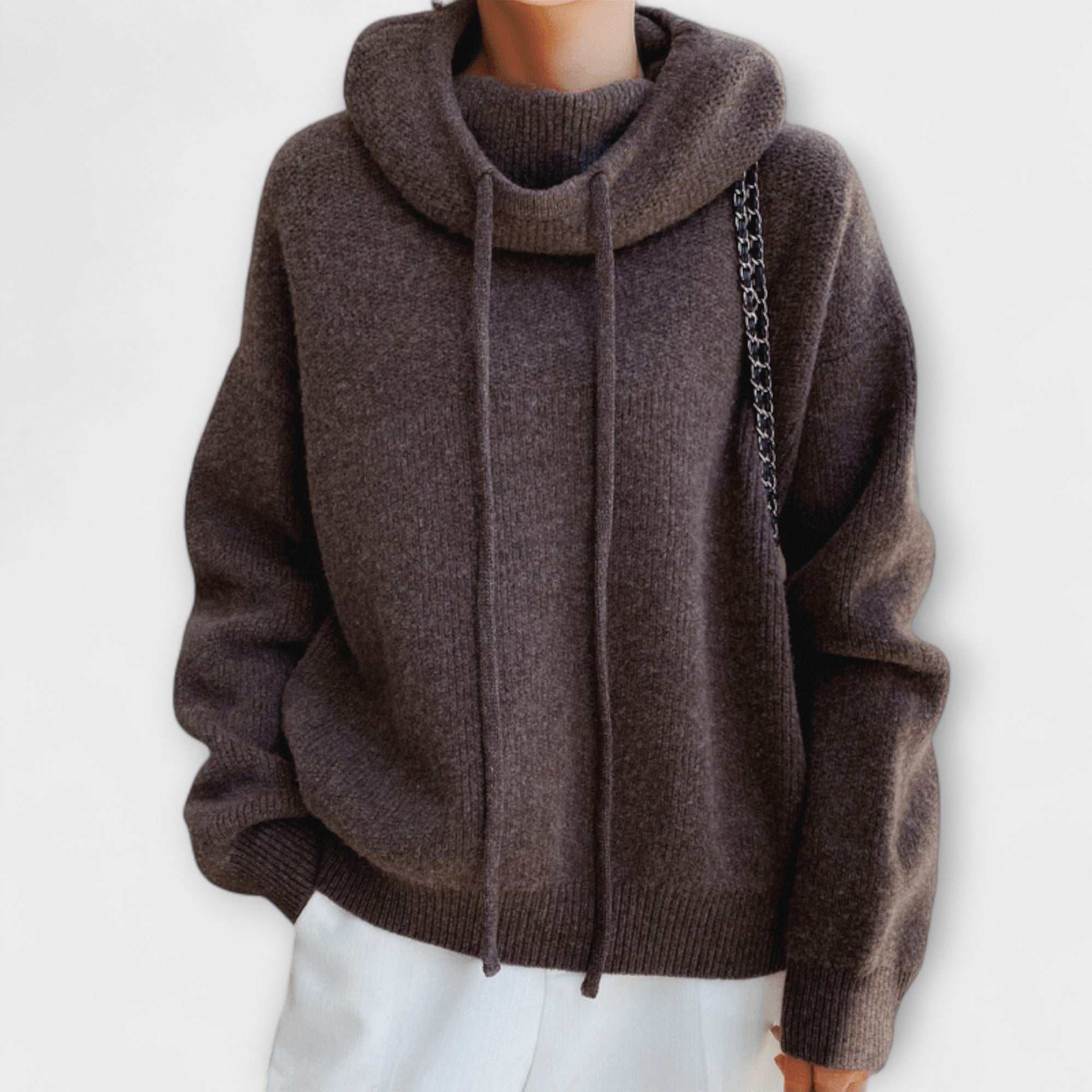 Luna - Olivgrüner Oversize-Hoodie