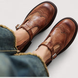 Edeltraud - Elegante Spangen-Halbschuhe
