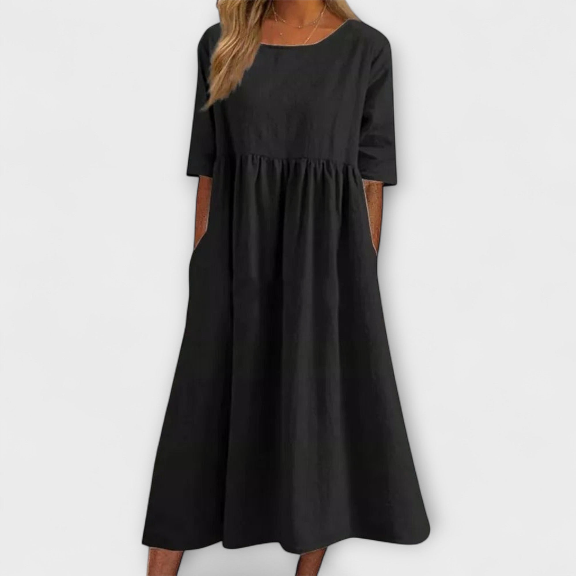 Anja - Hellblaues Sommerkleid mit Empire-Schnitt