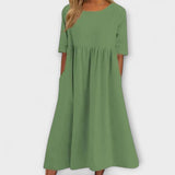 Anja - Hellblaues Sommerkleid mit Empire-Schnitt